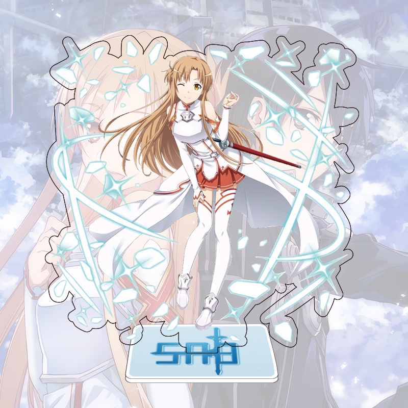 Mô hình nhân vật Kirigaya Kazuto Yuuki Asuna 16cm hoạt hình Sword Art Online