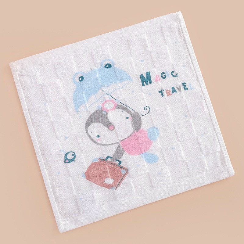 Set 10 khăn sữa xô dệt ô vuông siêu xinh cho bé Lee Lee