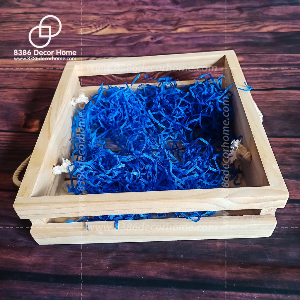 Khay gói quà bằng gỗ pallet/ hộp gỗ đựng quà tết (nhận kích thước theo yêu cầu)