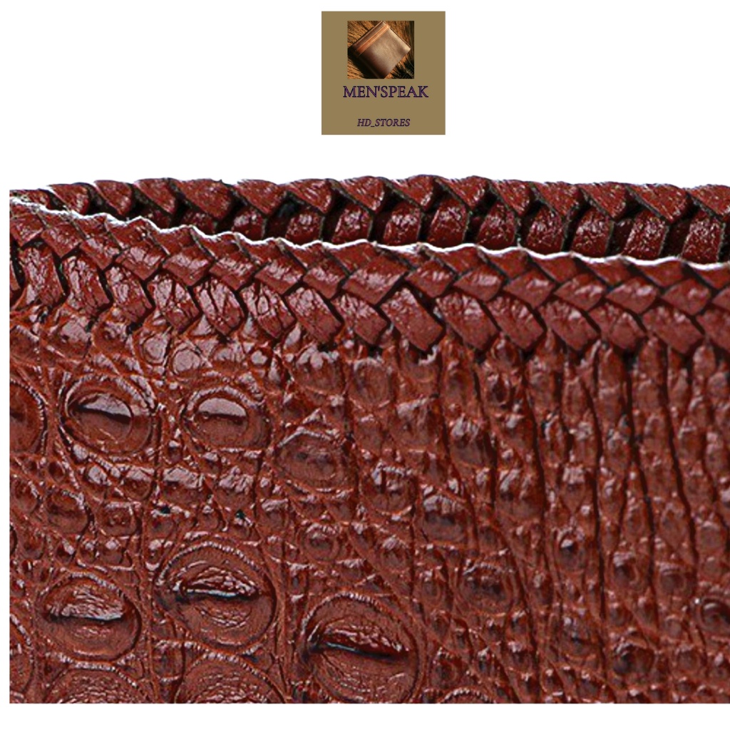 Ví nam nhỏ, ví nam chính hãng, bóp da cá sấu, ví nam cá sấu đan viền nguyên con.