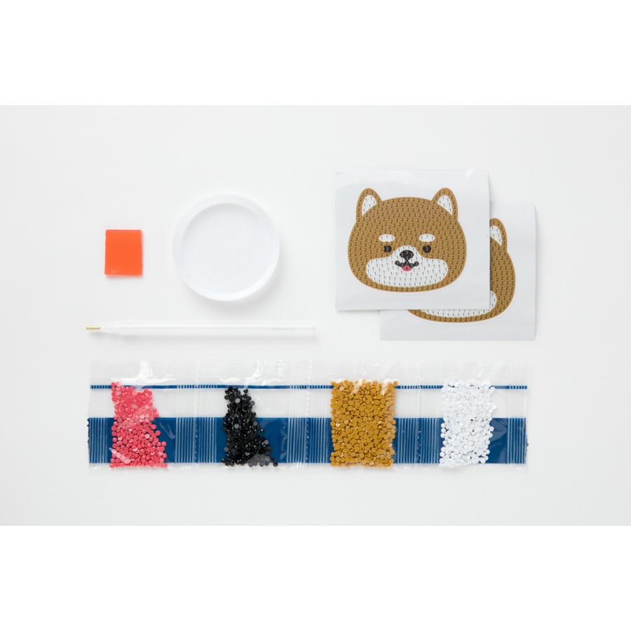 Sticker Đính Đá ARTBOX Hàn Quốc Hình Shiba Dễ Thương (2 miếng)