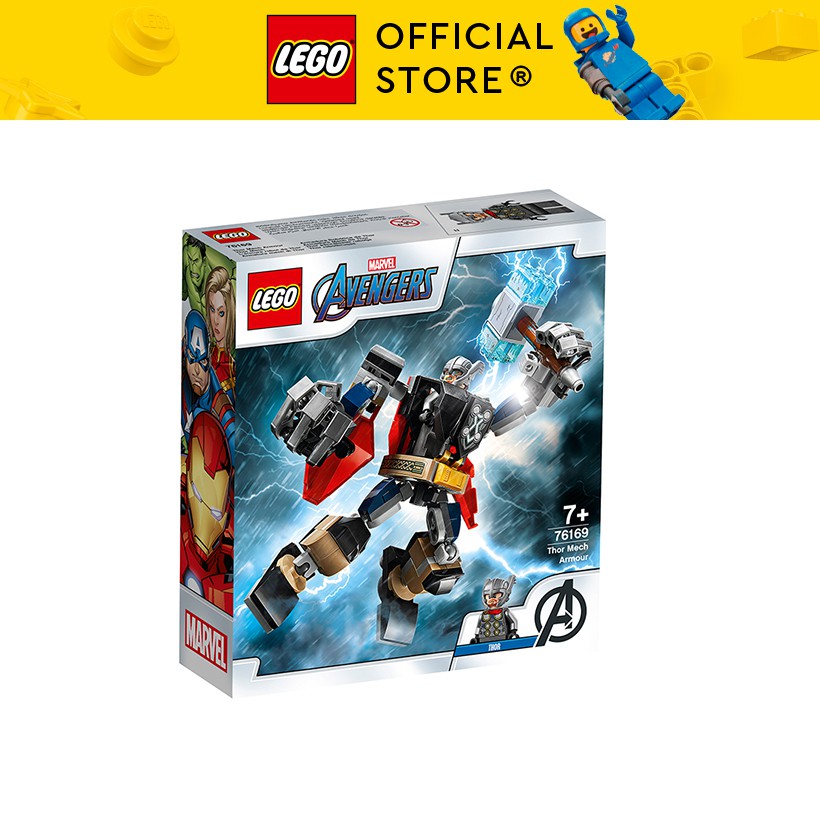 LEGO SUPERHEROES 76169 Chiến Giáp Thần Sấm Thor ( 139 Chi tiết)