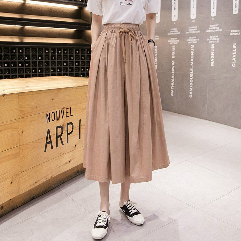 Chân váy dây rút nhiều kiểu lưng cao nữ