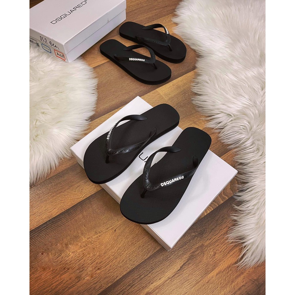 👟 HIGH FASHION👟 Dép xỏ ngón siêu cấp, Dép tông vân chìm Dsquared fullbox bill thẻ giấy gói MLN size 38-43