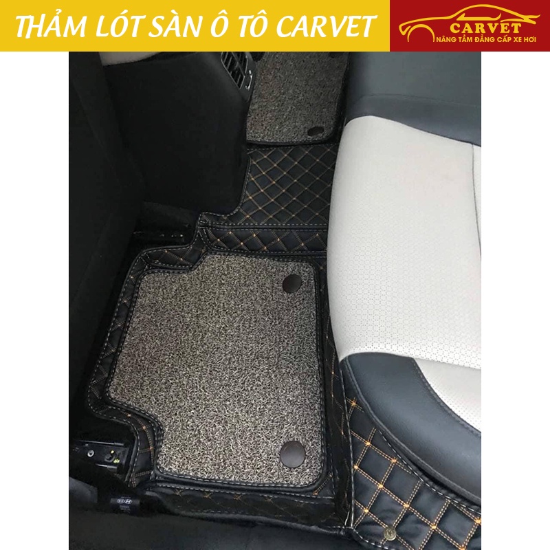 Thảm lót sàn ô tô 6D cho Hyundai Accent da PU ô vuông, thảm sàn xe hơi không mùi, chống xước