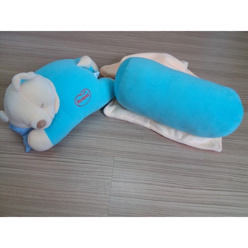 Bộ gối chăn gấu bông say ngủ Huggies GIÁ SIÊU KM SỐ LƯỢNG CÓ HẠN