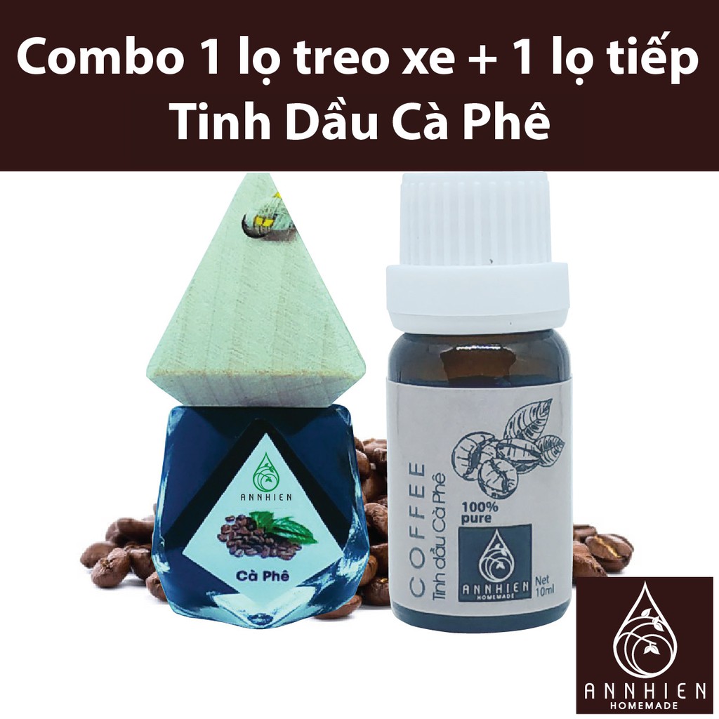 Combo 1 tinh dầu treo xe ô tô + 1 lọ tiếp tinh dầu 10ml