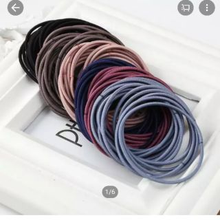 Set 50 dây thun buộc tóc nhiều màu tiện dụng - chun buộc tóc