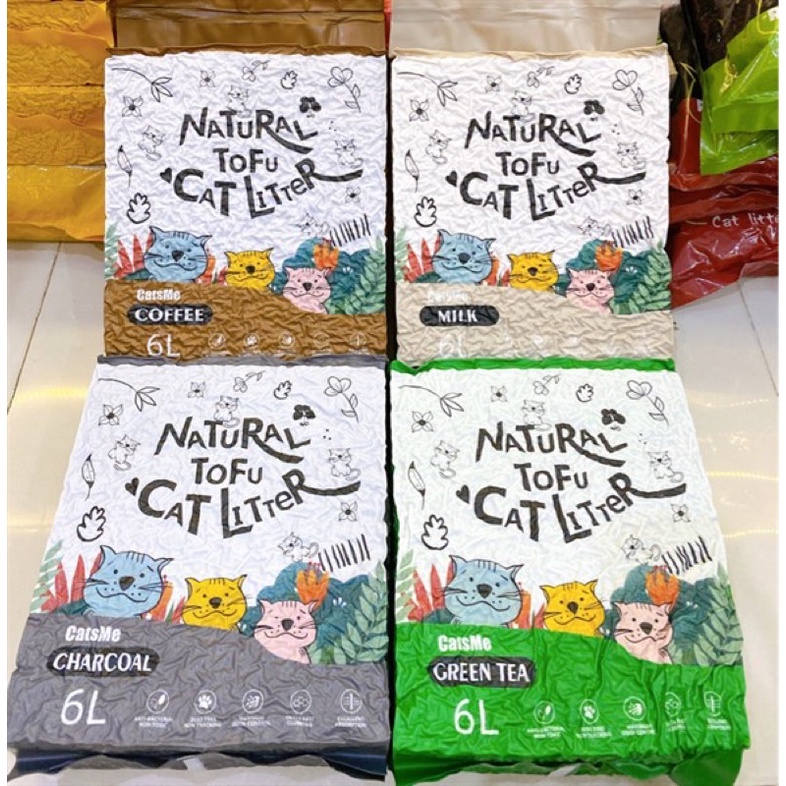 [ 6L ] Cát đậu nành Natural Tofu Catsme cho mèo 🐈