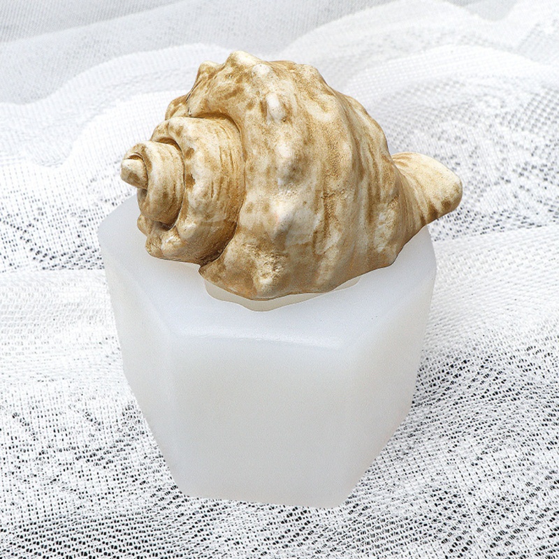 Sa Khuôn Silicone Làm Xà Phòng / Nến Hình Con Ốc DIY