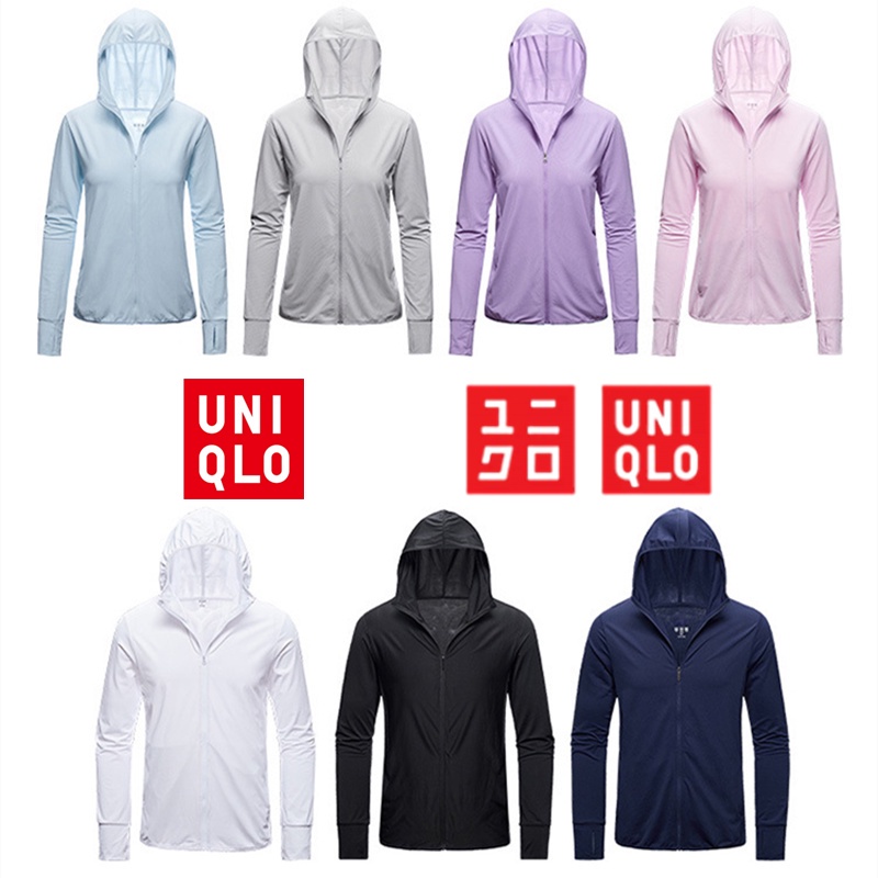Uniqlo Áo Khoác Thể Thao Chống Nắng Thoáng Khí Mau Khô Cho Nam Nữ