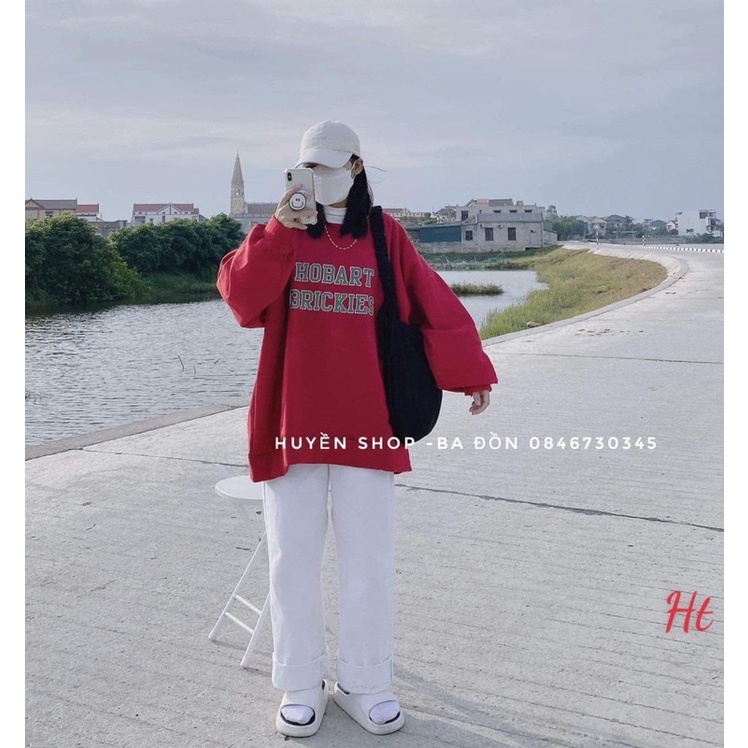 Áo swearter HOBA chữ xanh H2A