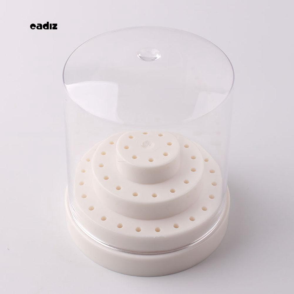 [Hàng mới về] Bộ đựng mũi mài trang trí móng tay có nắp đậy thiết kế tiện lợi