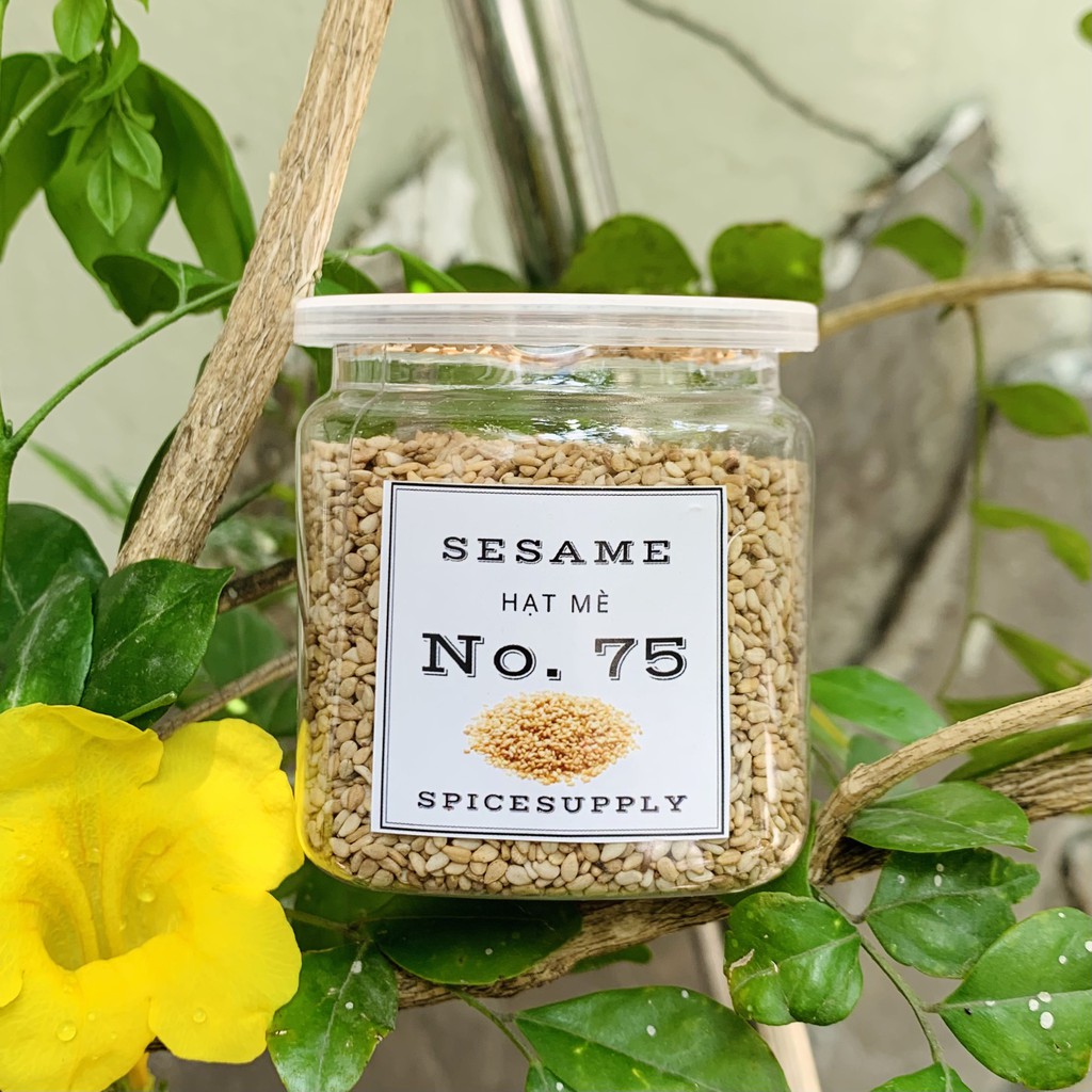 White Sesame - Hạt Mè Trắng Việt Nam sạch Hũ 120ml