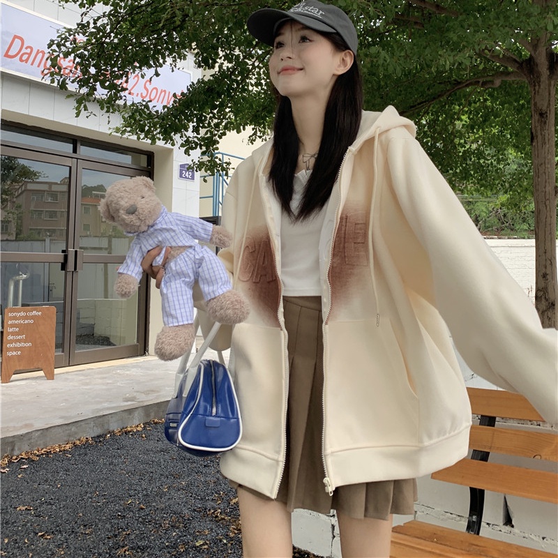 Áo khoác hoodie Perty mỏng thời trang mùa thu phong cách Hàn Quốc cho nữ