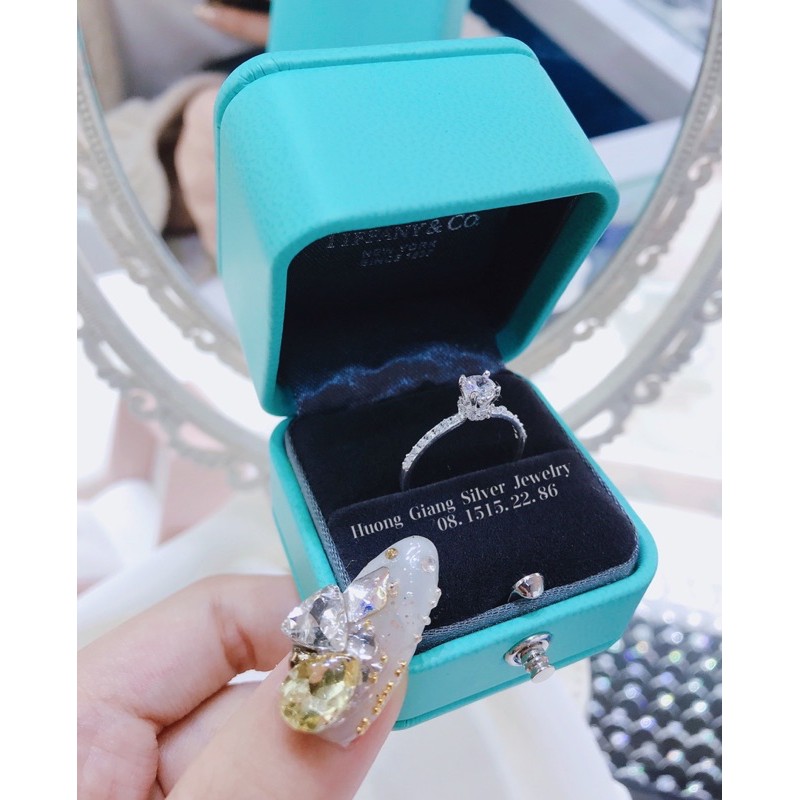 Nhẫn đá công chúa Bạc s925 - HuongGiangSilver