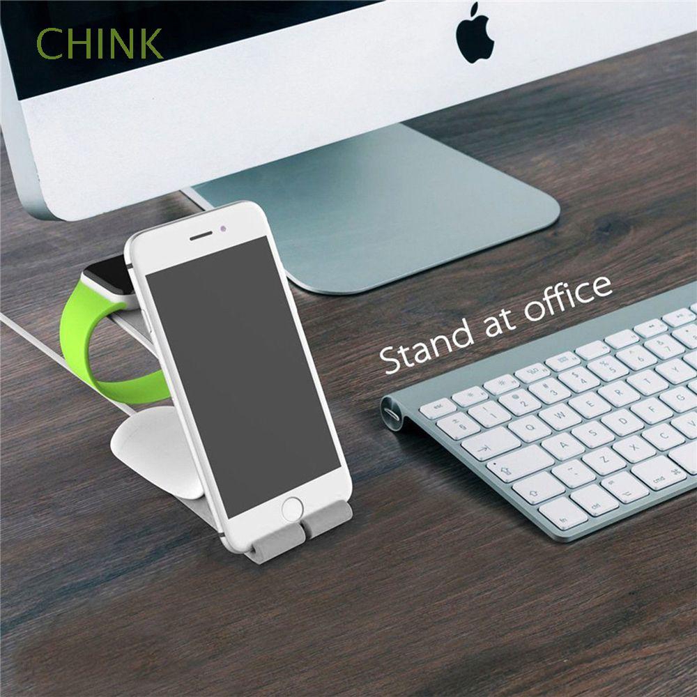 CHINK New Desktop Watch Rack Charging Dock Silicone Phone Stand Holder for Apple Watch iPhone