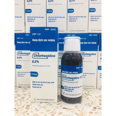 [SALE Mua Nước Súc Miệng Ko CỒN Chlorhexidine 0.2% viêm nha chu, giảm mảng bám trên răng, sát khuẩn 