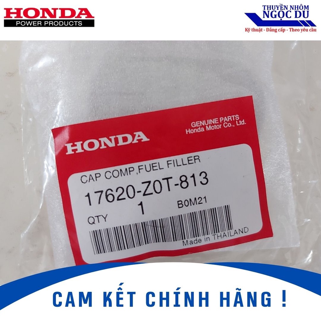Nắp Xăng Honda 17620-Z0T-813, Dùng Cho Động Cơ Xăng Honda GX160, GX200 GX270, GX390, Công Suất 5,5hp đến 13hp