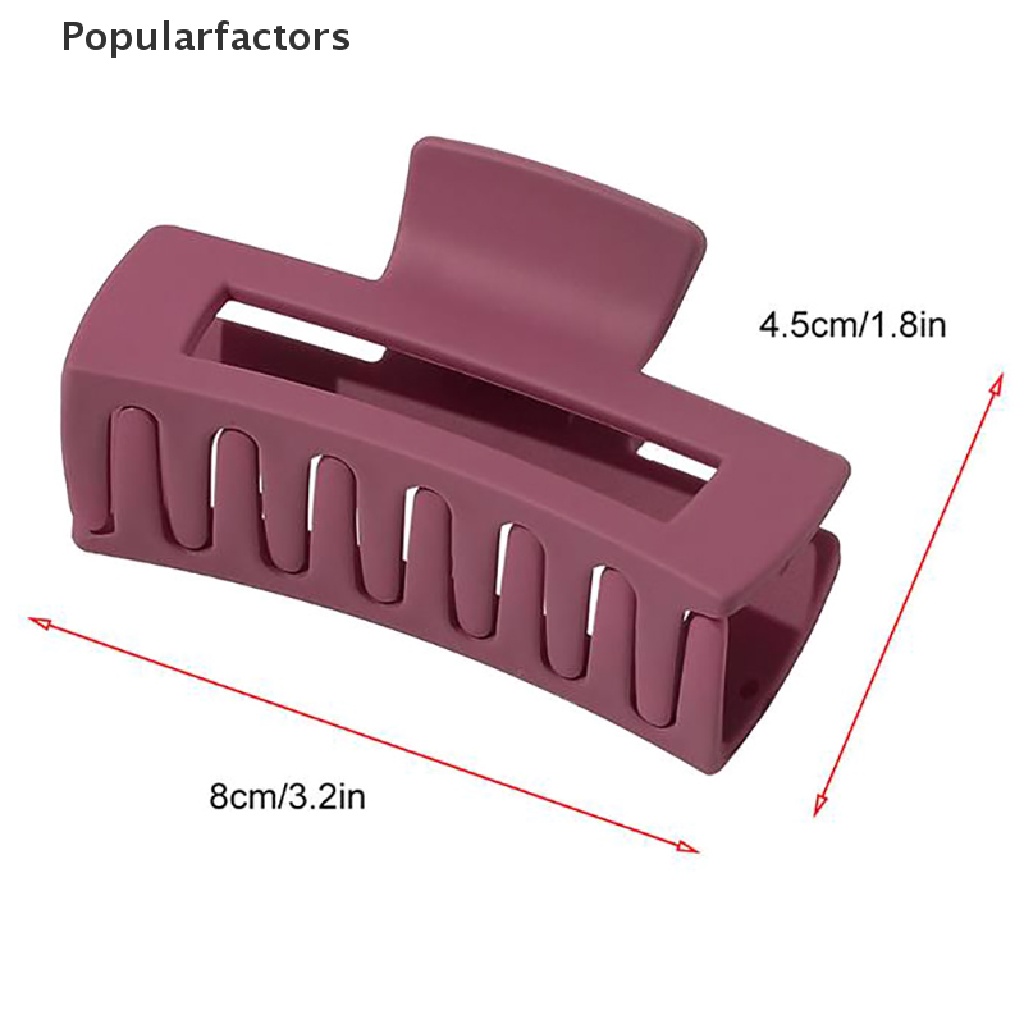 1 Kẹp Tóc Càng Cua Hình Vuông Đơn Giản