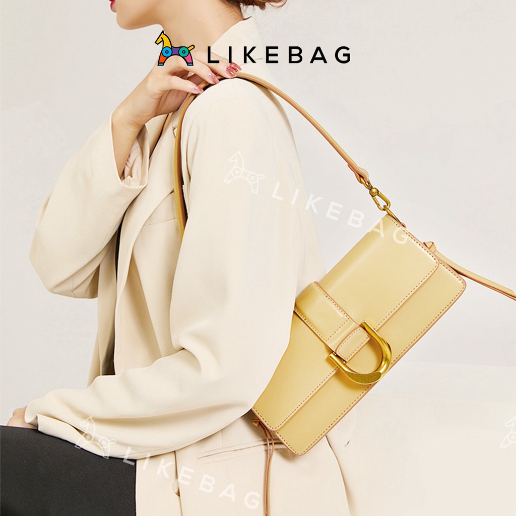Túi xách nữ đeo vai, kẹp nách LIKEBAG kiểu dáng chữ nhật thanh lịch XK6375 - LIBAGI