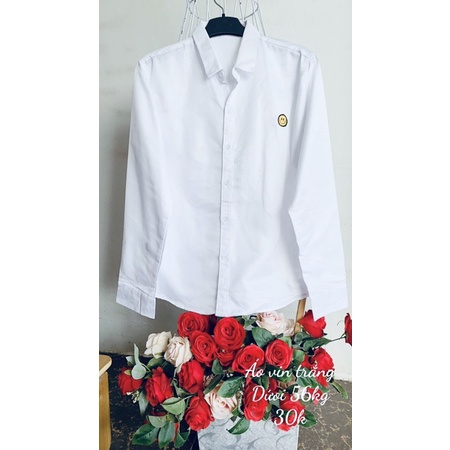 Áo vin trắng dài tay