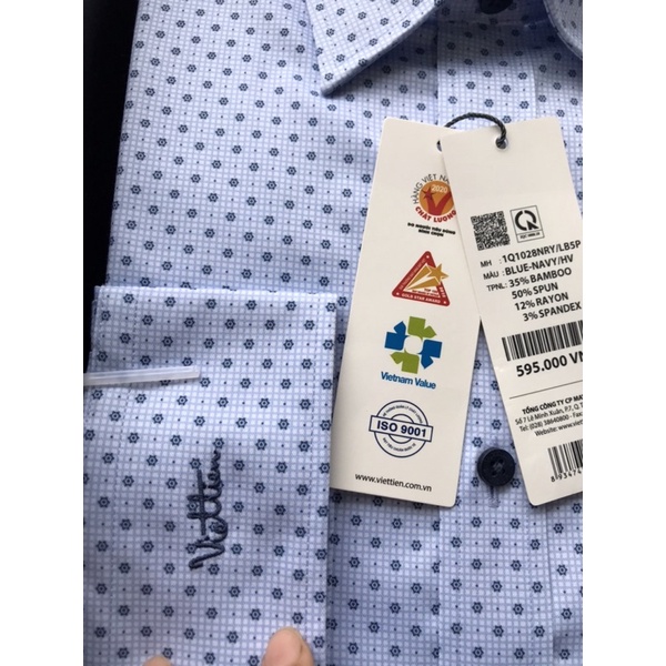 [ MẪU MỚI ] Áo Sơ Mi Việt Tiến Dài Tay Phom Regular  dáng xuông