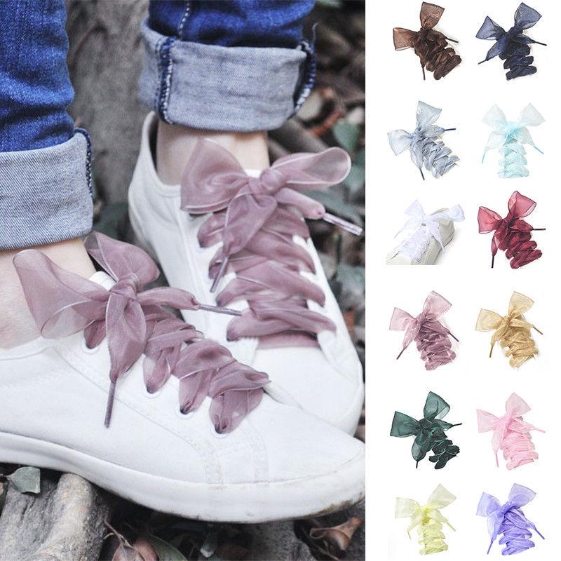 Dây giày thể thao bằng lụa satin thời trang