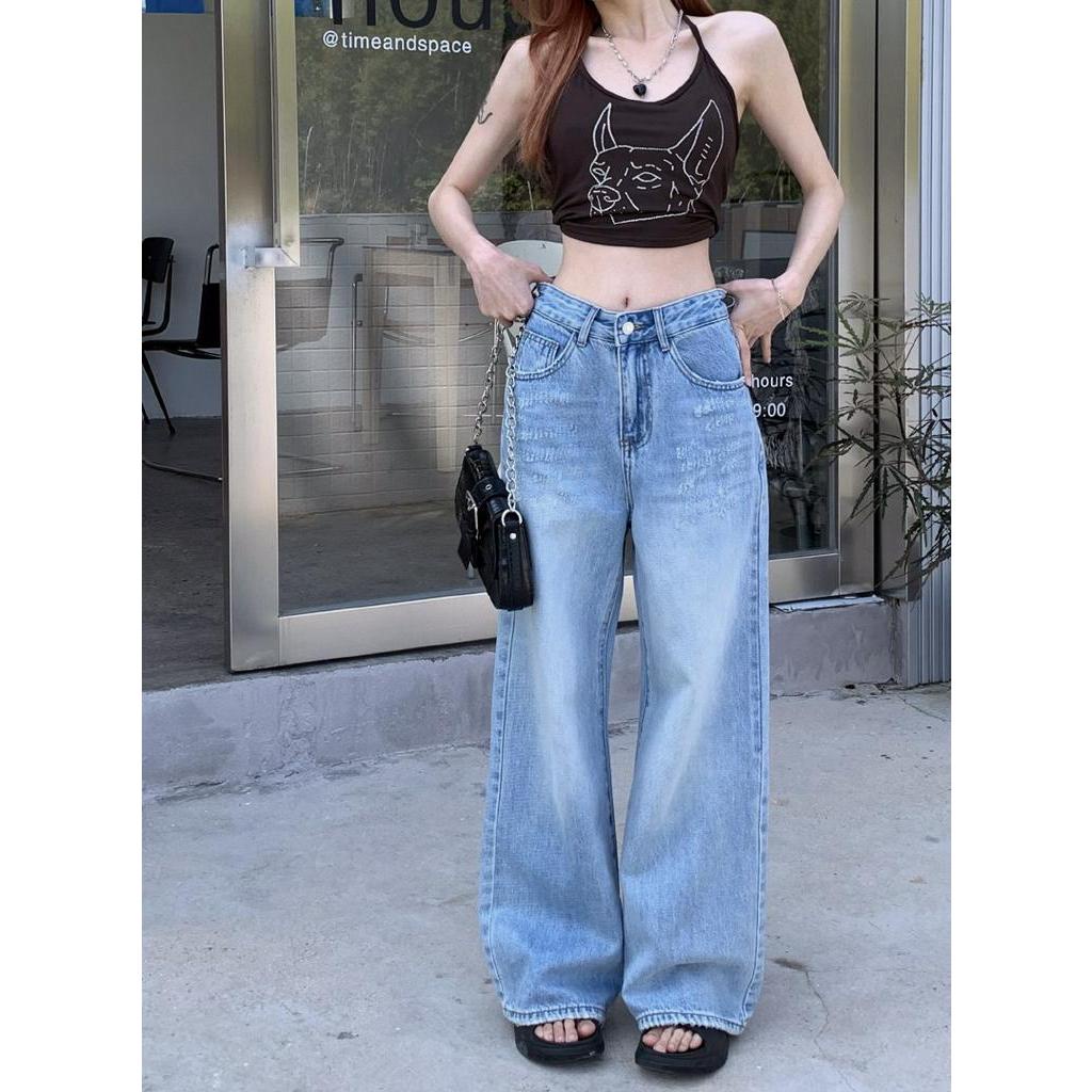 Quần Denim Ống Rộng Thời Trang Mùa Xuân Sành Điệu 62772