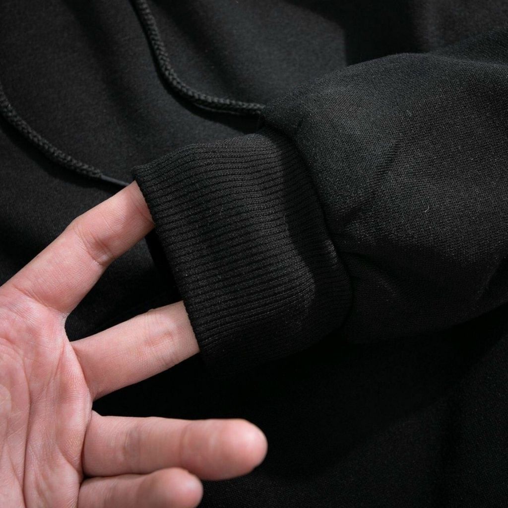 Áo Hoodie nam nữ trắng đen trơn vãi nỉ bông cao cấp unisex dáng rộng đẹp không quá dày THE-QUALITY HD101 | BigBuy360 - bigbuy360.vn