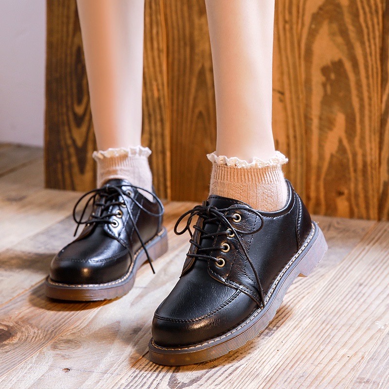 Giày tây giày da nữ đế 3 phân kiểu dáng thời thượng HOT 2022