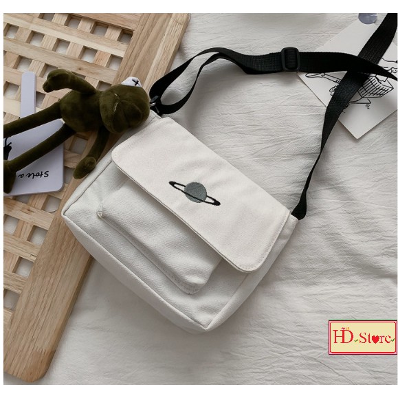 [FREESHIP] Túi vải, túi đeo chéo thời trang unisex hình hành tinh siêu dễ thương | BigBuy360 - bigbuy360.vn