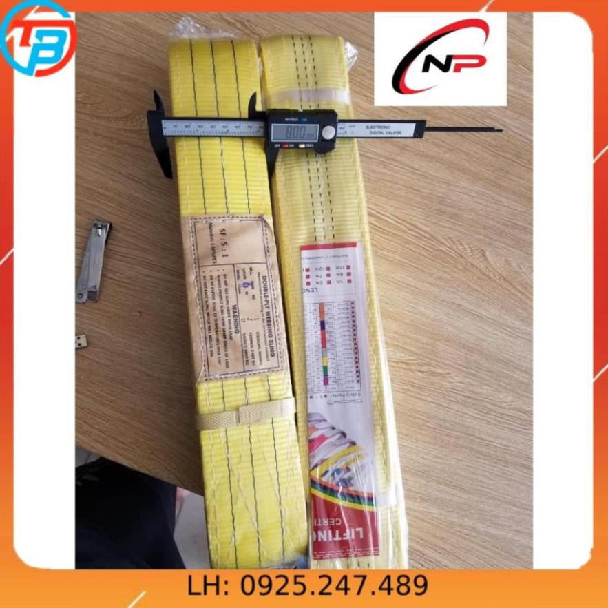 Dây bẹ cẩu hàng 3 Tấn bản rộng 75mm.kích thước dài 1 mét  2 mét 3 mét.kimkhinhatphat