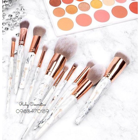 Bộ Cọ Trang Điểm BH Cosmetics Marble Luxe 10 Piece Brush Set (10 món)