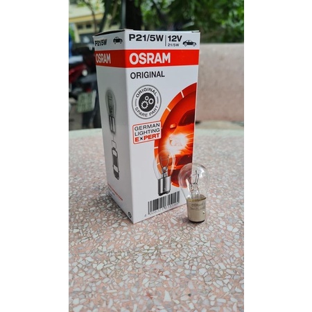 Bóng đèn hậu OSRAM 2 tim P21/5W 12V 21W, Bóng đèn sau 2 tóc OSRAM CLASSIC P21/5W 12V 21W (chân cao t