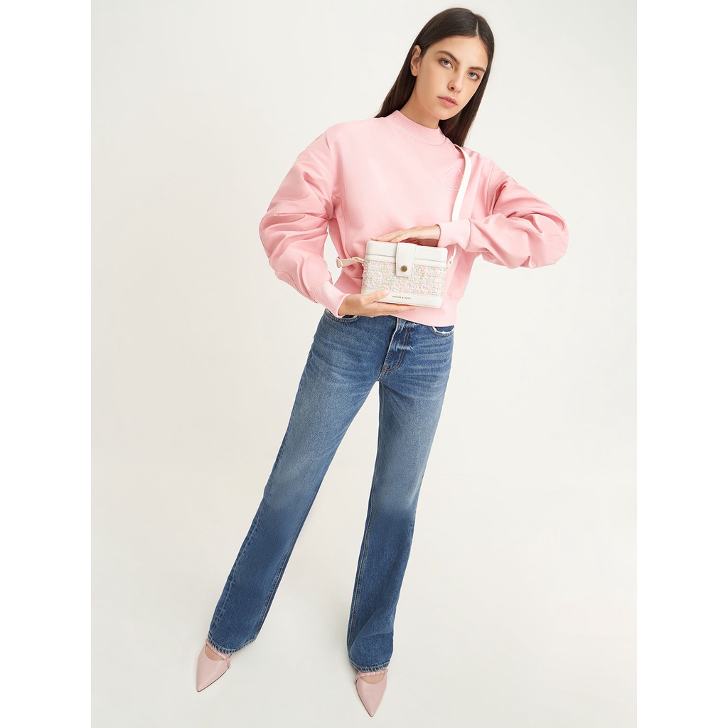 Ck2-80701182 Charles & KEITH Túi Đeo Chéo Thời Trang Hàn Cho Nữ