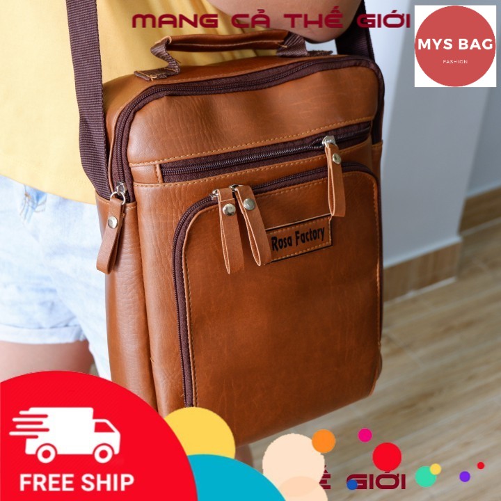 Túi đeo chéo nam da PU có quai xách Mys Bag | BigBuy360 - bigbuy360.vn
