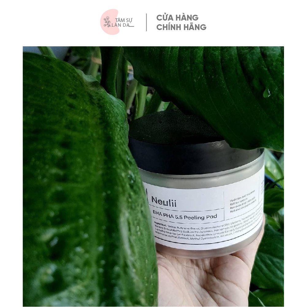 Tinh Chất Tẩy Da Chết Dạng Bông Neulii BHA PHA 5.5 Peeling Pad 1Pack