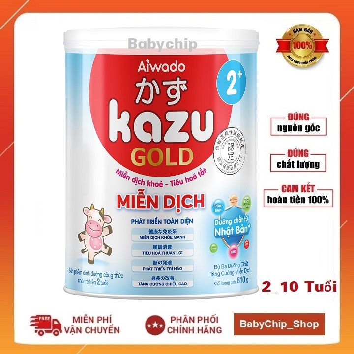 Sữa Kazu gold Miễn Dịch 0+ 1+ 2+ (810g)....