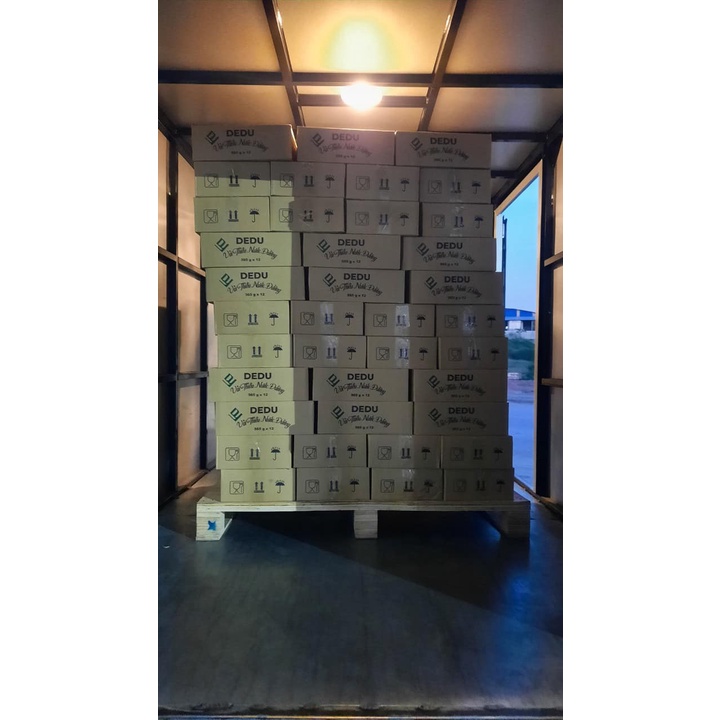 Vải thiều nước đường dedu/ Vải ngâm nước đường dedu 580ml