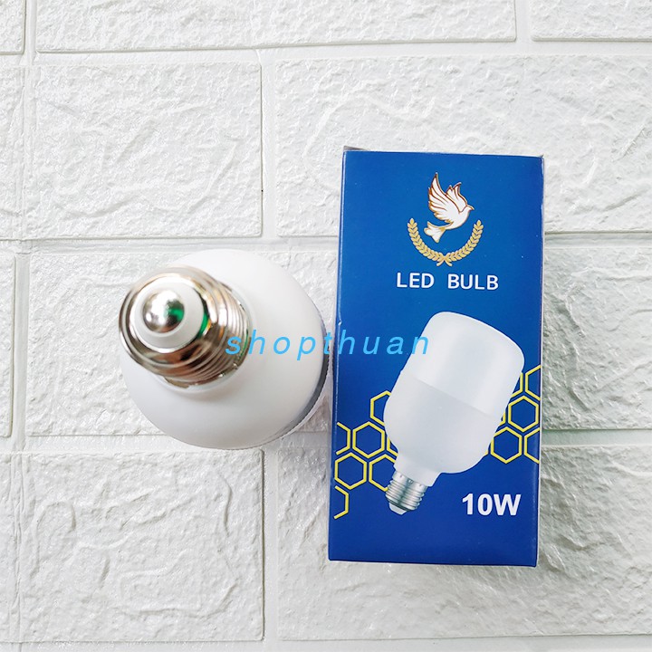 Đèn LED Bulb 10W ánh sáng trắng đuôi đèn E27