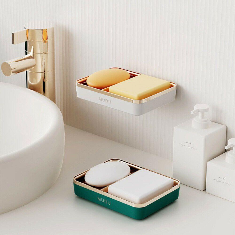 Giá Đỡ Xà Phòng Gắn Tường Bằng Nhựa Tiện Dụng