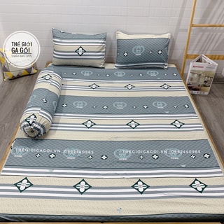 Bộ drap thắng lợi 100% cotton chuẩn logo