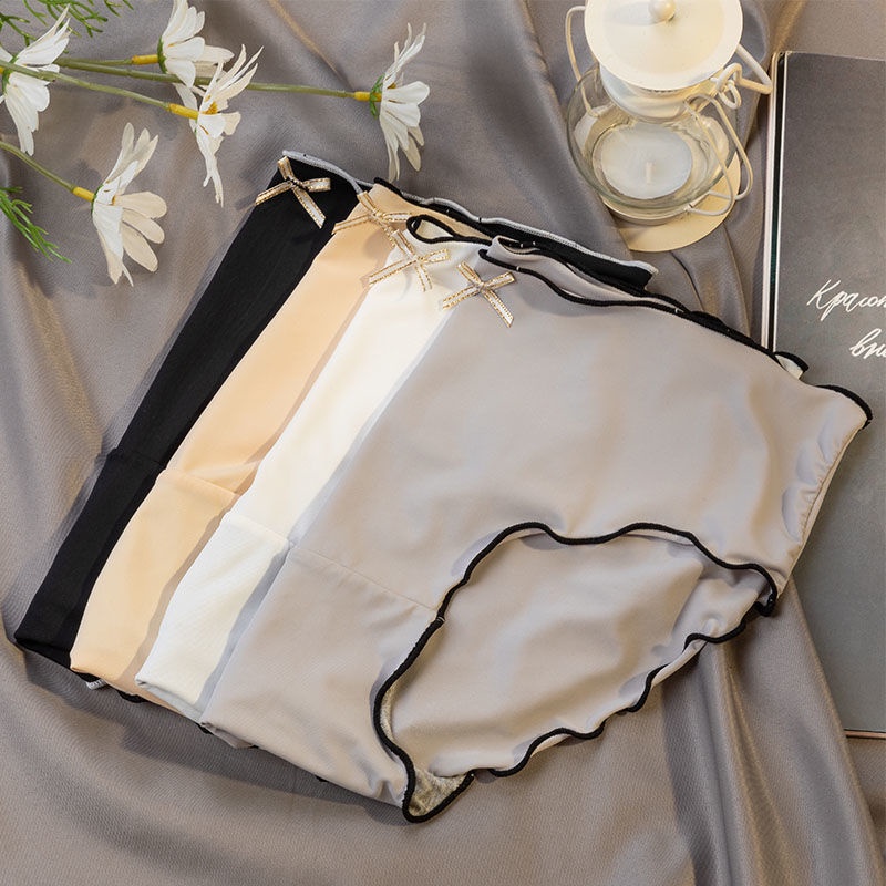 Quần Lót Cotton Chất Mát Lạnh Co Dãn Viền Nhún Cực Xinh DORIS 2074