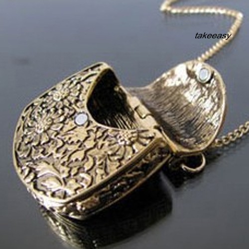 (Hàng Có Sẵn) Vòng cổ Mặt Hình Túi Xách Phong Cách Vintage