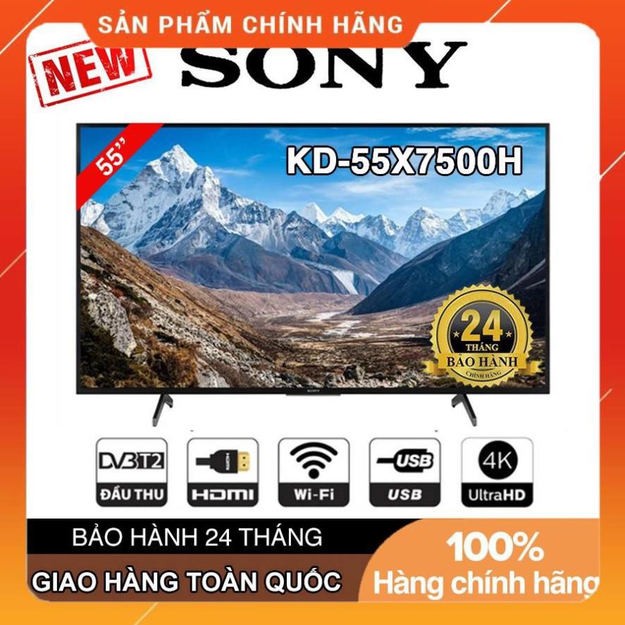 [BMART] Smart Tivi Sony 55 inch UHD 4K KD-55X7500H Android 9.0, Điều khiển giọng nói, Youtube, Hàng Chính Hãng