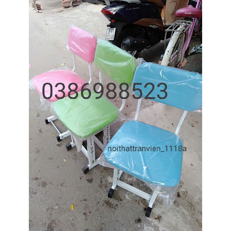 Ghế học sinh tăng chỉnh độ cao. Chân đôi . Chắc khỏe