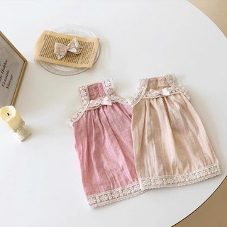 Set đầm tiểu thư cho thú cưng kèm nơ