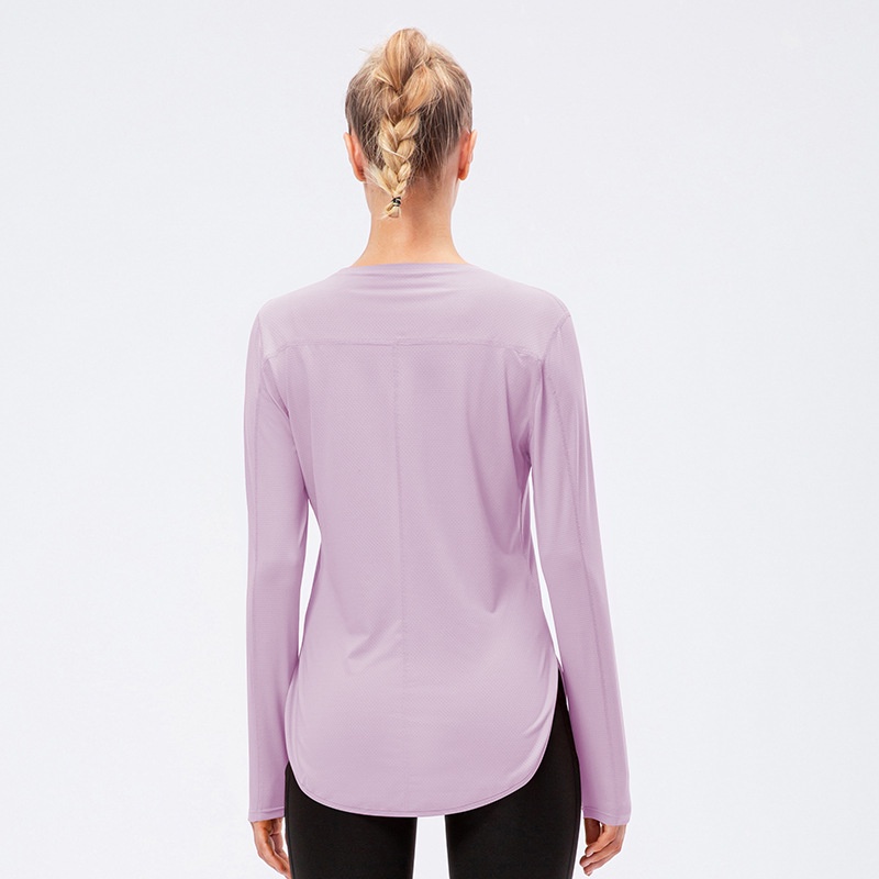 Bộ Đồ Tập Yoga Áo Tay Dài Chống Nắng UPF50 + Chống Tia UV Dáng Rộng Thời Trang Mùa Hè Cho Nữ 12530