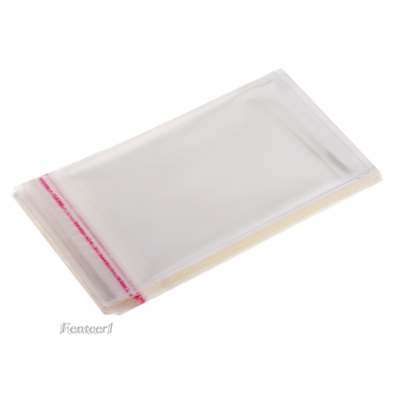 (Hàng Mới Về) Set 100 Túi Nylon Dán Miệng Trong Suốt 7x10cm Đựng Đồ Dùng